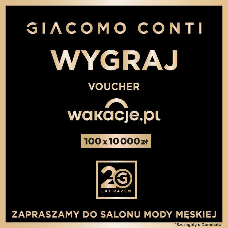 giacomo conti promocja jubileusz marki