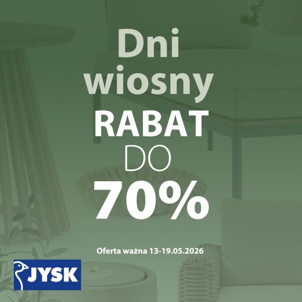 dni wiosny rabat jysk