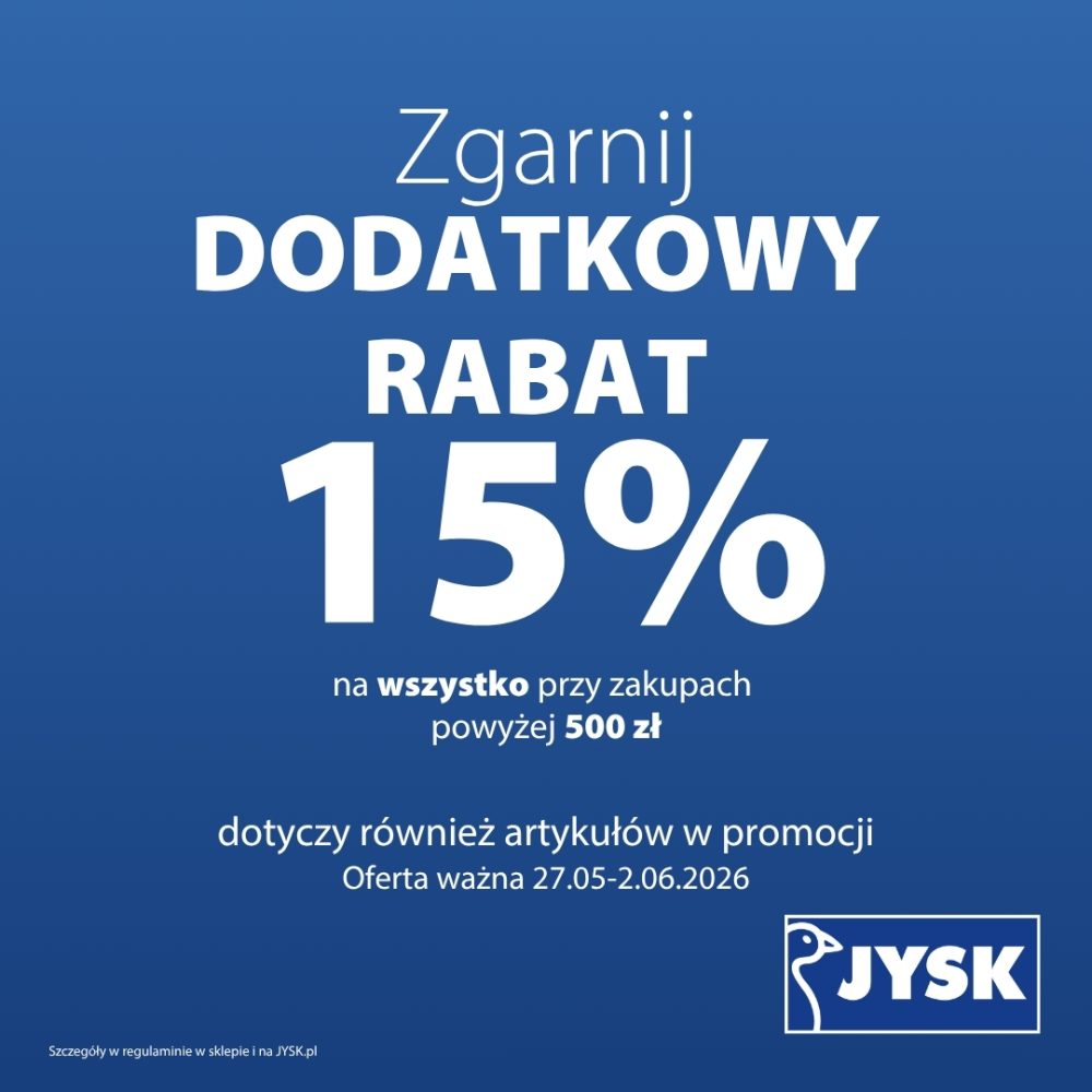 jysk dodatkowy rabat
