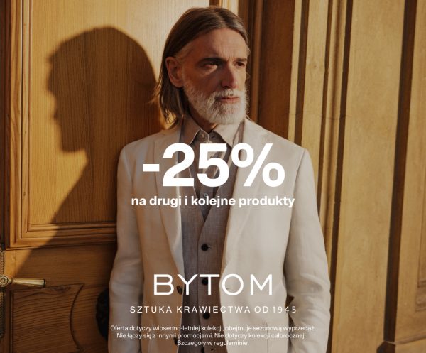 -25% na drugi i kolejne produkty bytom